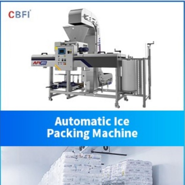 Automatic ice packing machine