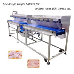compact weight batcher for pork and meat
