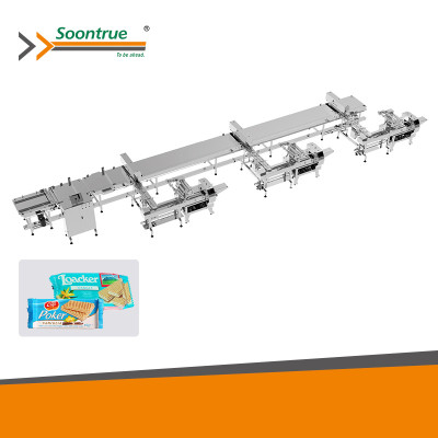 Automatic wafer packaging line