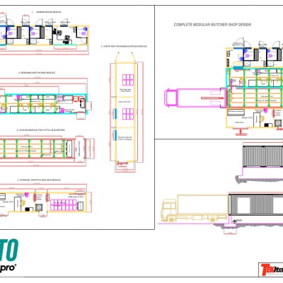 Butcher Shop Compacto Layout Drawing