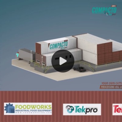 Modern Beef Processing Plant Compacto